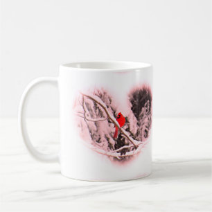 Sangria Snow Heart Kardinaal - Bird Koffiemok