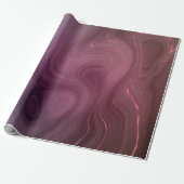 Sangria Strata | Moody roze en Paarse Luxe Agate Cadeaupapier (Uitgerold)