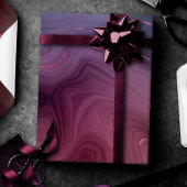Sangria Strata | Moody roze en Paarse Luxe Agate Cadeaupapier