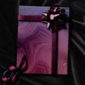 Sangria Strata | Moody roze en Paarse Luxe Agate Cadeaupapier