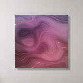 Sangria Strata | Moody roze en Paarse Luxe Agate Canvas Afdruk (Voorkant)