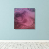 Sangria Strata | Moody roze en Paarse Luxe Agate Canvas Afdruk (Insitu (Houten vloer))