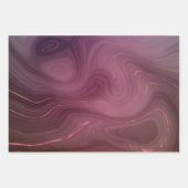Sangria Strata | Moody roze en Paarse Luxe Agate Inpakpapier Vel (Voorkant 3)