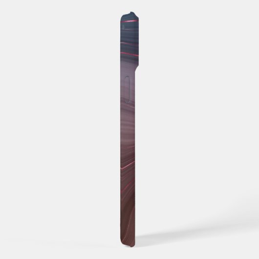 Sangria Strata | Moody roze en Paarse Luxe Agate iPhone Hoesje (Rechterkant)