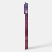 Sangria Strata | Moody roze en Paarse Luxe Agate iPhone Hoesje (Linkerkant)