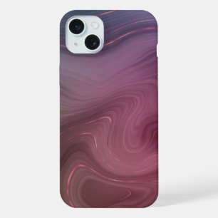 Sangria Strata   Moody roze en Paarse Luxe Agate iPhone 15 Plus Case