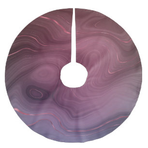 Sangria Strata Moody roze en Paarse Luxe Agate Kerstboom Rok