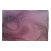 Sangria Strata | Moody roze en Paarse Luxe Agate Kussensloop (Achterkant)