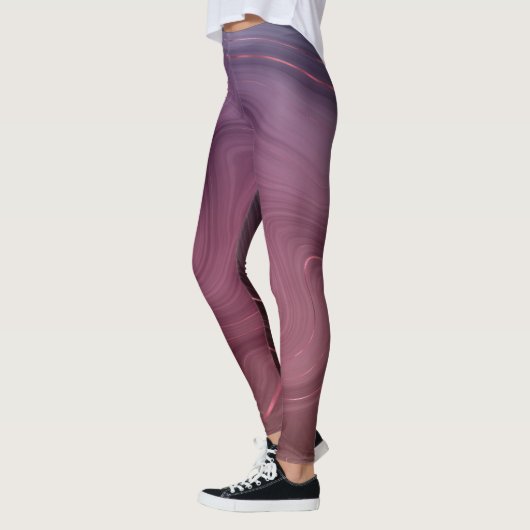 Sangria Strata | Moody roze en Paarse Luxe Agate Leggings (Links)