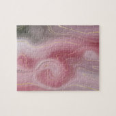 Sangria Strata | Moody roze en Paarse Luxe Agate Legpuzzel (Horizontaal)