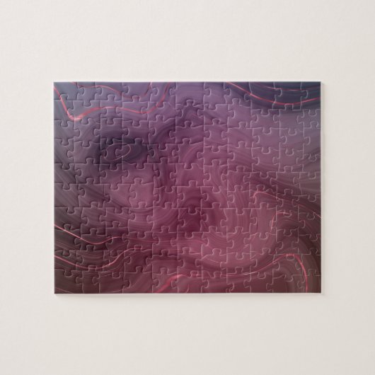 Sangria Strata | Moody roze en Paarse Luxe Agate Legpuzzel (Horizontaal)