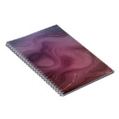 Sangria Strata | Moody roze en Paarse Luxe Agate Notitieboek (Rechterzijde)