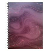 Sangria Strata | Moody roze en Paarse Luxe Agate Notitieboek (Voorkant)