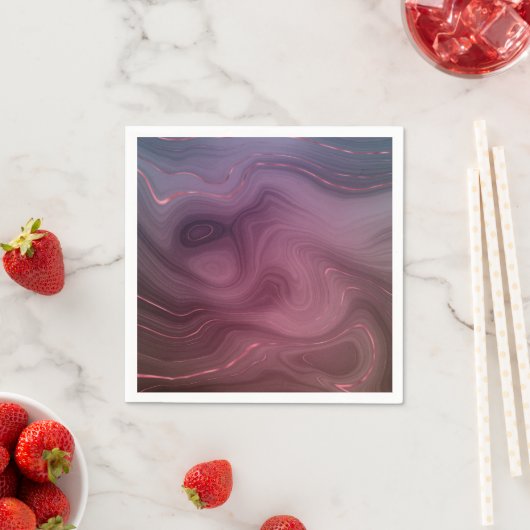 Sangria Strata | Moody roze en Paarse Luxe Agate Servet (Insitu)