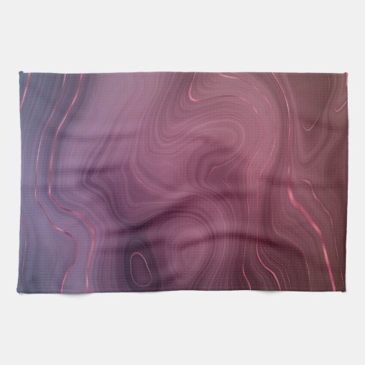 Sangria Strata | Moody roze en Paarse Luxe Agate Theedoek (Horizontaal)