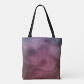 Sangria Strata | Moody roze en Paarse Luxe Agate Tote Bag (Achterkant)