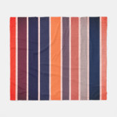 Sangria Striped Fleece Deken (Voorkant (Horizontaal))