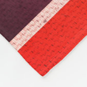 Sangria Striped Fleece Deken (Hoek)
