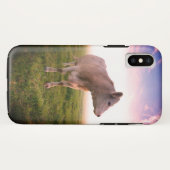 Sangria Sunset Land Koe in de wei Case-Mate iPhone Case (Achterkant (horizontaal))