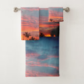Sangria Sunset Towel Set Bad Handdoek (Insitu)