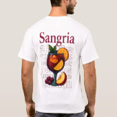 Sangria T-Shirt – Fruity Wine Cocktail (Achterkant)