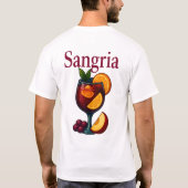 Sangria T-Shirt – Fruity Wine Cocktail (Achterkant)