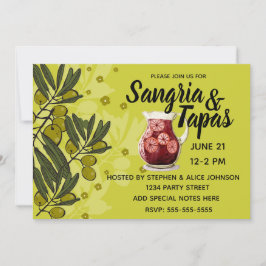 Sangria & Tapas Partij Kaart