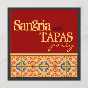 Sangria & Tapas Party! Happy Fiesta-uitnodiging Kaart