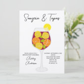 Sangria & Tapas Spaanse Cocktail Verjaardag Kaart (Staand voorkant)
