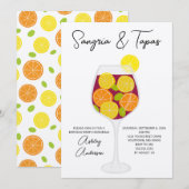 Sangria & Tapas Spaanse Cocktail Verjaardag Kaart (Voorkant / Achterkant)