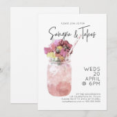 Sangria & Tapas Summer Cocktail Party Bright Pink Kaart (Voorkant / Achterkant)