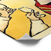 Sangria Time Style, voeg tekst toe Poster (Hoek)