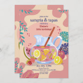 Sangria Time uitnodiging (Voorkant / Achterkant)