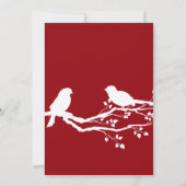 Sangria Tortelduifjes Weddenschap  uitnodiging (Achterkant)