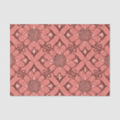 Sangria Victoriaans bloemenrooster ontwerpstijl Tissuepapier (Voorkant)