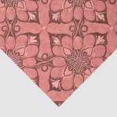 Sangria Victoriaans bloemenrooster ontwerpstijl Tissuepapier (Detail)