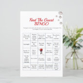 Sangria Vind het Gast Vrijgezellenfeest Bingo spel (Staand voorkant)