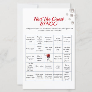 Sangria Vind het Gast Vrijgezellenfeest Bingo spel