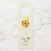 Sangria-wijncocktailmixkit met fruit toevoegen flessenhanger (Voorkant)