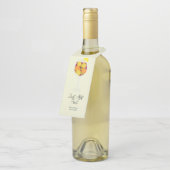 Sangria-wijncocktailmixkit met fruit toevoegen flessenhanger (Schuin)