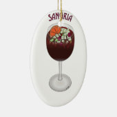 SANGRIA WINE ONTWERP KERAMISCH ORNAMENT (Rechts)