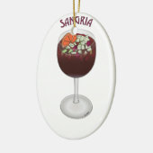 SANGRIA WINE ONTWERP KERAMISCH ORNAMENT (Links)