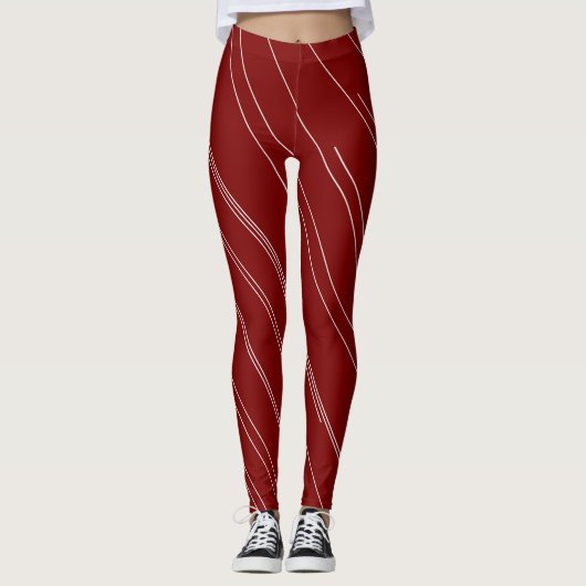 SangriaVelvet Wit Leggings (Voorkant)