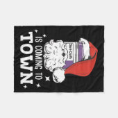 Sani-cloth Is Coming To Town Funny Nurse Nursing C Fleece Deken (Voorkant (Horizontaal))