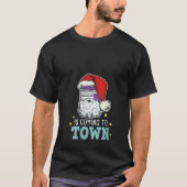 Sani Doek Santa Hoed Grappige Kerstmis Verpleegste T-shirt (Voorkant)
