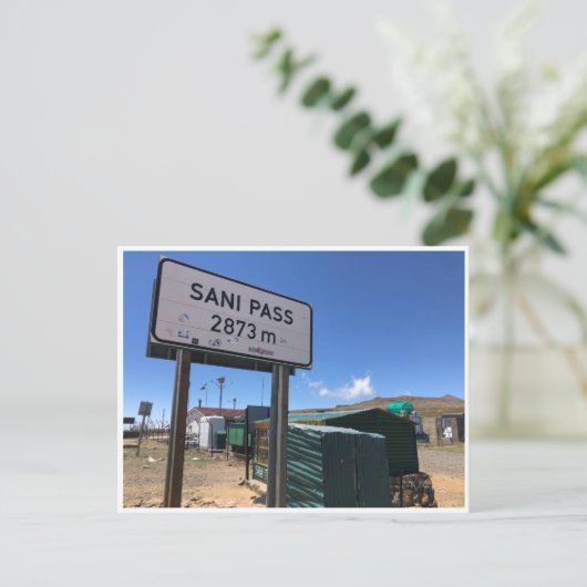 sani pass 2873 briefkaart (Staand voorkant)