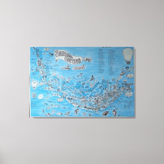 SANIBEL CAPTIVA ISLAND FLORIDA CANVAS AFDRUK (Voorkant)