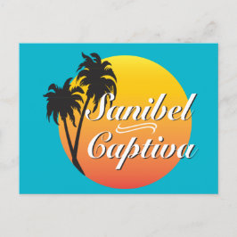 Sanibel Captiva Islands Florida Elegante Palmen Briefkaart