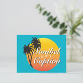 Sanibel Captiva Islands Florida Elegante Palmen Briefkaart (Staand voorkant)