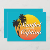Sanibel Captiva Islands Florida Elegante Palmen Briefkaart (Voorkant / Achterkant)